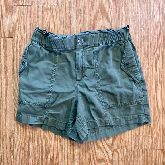 Old Navy Olive Green Soft Utility Alpine Tundra Paper Bag Shorts Womens XSmall - Picture 2 of 14